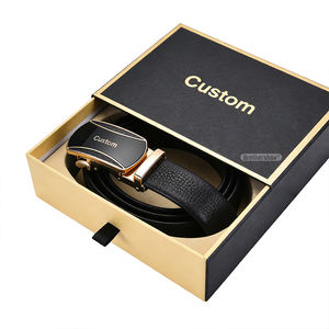 กล่องบรรจุภัณฑ์เข็มขัดแบบสั่งทำพิเศษจากโรงงานโดยตรง กล่องของขวัญกระดาษแบบลิ้นชักเลื่อนได้ พร้อมโลโก้ - Product Image 3