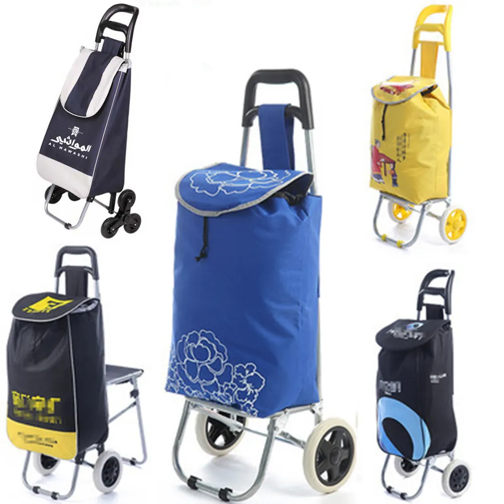 Großhandel Trolley Einkaufstasche für Supermarkt Shopping Trolley Cart Tasche mit Rädern