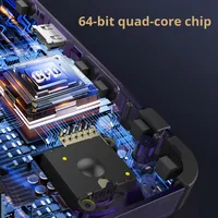 Nouvelle console de jeu portable R36H 2025 avec double joystick, compatible Android, pour l'arcade transfrontalière