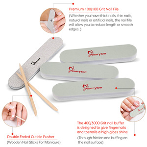 Kit professionnel d'outils de manucure : limes à ongles et tampons rectangulaires pour le soin des ongles - Product Image 5