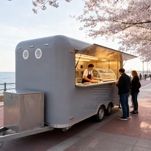 Carrito de Comida Comercial Personalizable para Hot Dogs, Papas Fritas, Tacos, Hamburguesas, Pollo Asado, Remolque de Comida, Camión de Comida Ambulante - Product Image 3