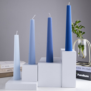 Velas de Cera de Soja Decorativas Románticas para el Hogar, Velas de Pilar Largas para Banquetes - Product Image 3