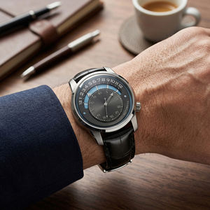 Montre automatique rétrograde OEM ODM avec aiguille des heures, montre-bracelet mécanique en acier inoxydable, personnalisation du logo, fabricants - Product Image 2