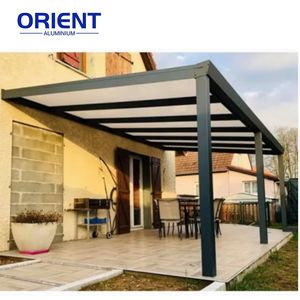 Auvent de terrasse Auvent d'ombrage en aluminium personnalisable Couverture d'auvent de terrasse imperméable et résistante à la chaleur pour véranda - Product Image 4