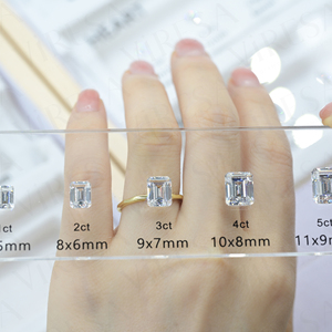 Viresa tùy chỉnh 5A Cubic Zirconia biểu đồ thiết lập cho Cushion cut kim cương Carat Kích thước so sánh đá quý hình dạng công cụ - Product Image 5