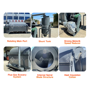 Gran oferta, horno de carbonización de carbón de bambú, tipo rotativo, cáscara de arroz, virutas de madera, carbonizador - Product Image 3