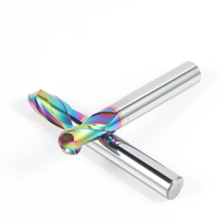 HANDERK 2/4Flûte Ballnose Endmills Set Hrc55/65/75 U-groove Ball Nose Fraise avec revêtement DLC pour Machine-outil CNC