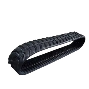 Expédition rapide, mini-excavatrice de marque OEM, patins de chenilles en caoutchouc naturel noir, pièces détachées pour excavatrice - Product Image 5