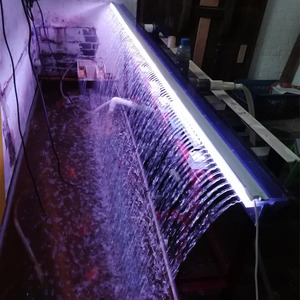 Cascade en acrylique pour <span class=keywords><strong>piscine</strong></span>, fontaine de <span class=keywords><strong>piscine</strong></span>, spa, lame d'eau, déversoir, rideau d'eau intérieur, cascade murale à LED, cascade transparente - Product Image 6
