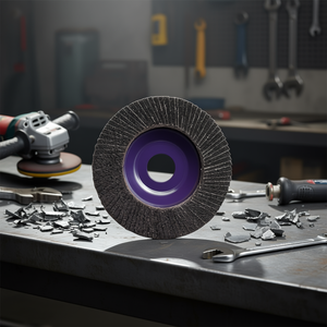 Disco de Láminas de Carburo de Corindón TTAKE 115x22 mm, Grano 40, Azul, para Lijar Metal y Acero - Product Image 3