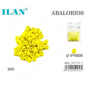 Perline a barilotto ILAN 9x6mm gialle 20g per la creazione di gioielli - Product Image 1
