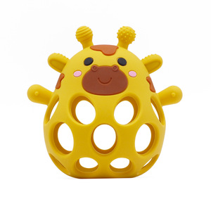 Nouvel Arrivage : Anneau de dentition pour bébé Rabbit Hollow, bâton de dentition, jouet à mâcher en silicone, balle de préhension Manhattan, <span class=keywords><strong>6</strong></span> <span class=keywords><strong>mois</strong></span>+, <span class=keywords><strong>cadeau</strong></span> de fête - Product Image 5