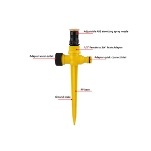 Bahçe Yağmurlama Sistemi 360 °   Döner Sulama Sistemi Tarım Zemin Otomatik Boru Ayarlanabilir Fiş Gömülü Atomizasyon - Product Image 3