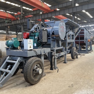 Meilleure vente <span class=keywords><strong>Station</strong></span> de concassage de pierre en béton mobile 100tph montée sur roue, prix de la machine de concasseur à mâchoires portable diesel - Product Image 6