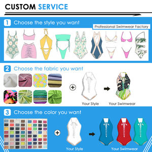 Maillot de bain une pièce pour femmes, manches longues, couleur unie, fermeture éclair, imprimé Floral, coupe haute, vêtements de plage, ODM, OEM, <span class=keywords><strong>2022</strong></span> - Product Image 6