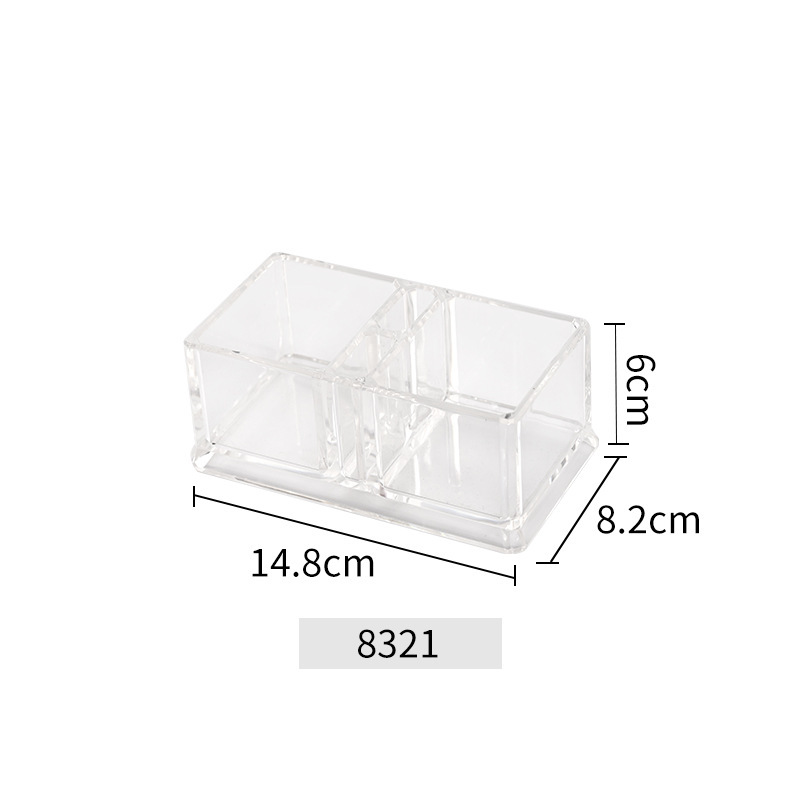 Two-compartment tea bag holder [with toothpick compartment] 8321