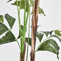 150 cm künstlicher Fischschwanz Palme Palme künstliche Tropische Pflanze im Topf für Zuhause Indoor Wohnzimmer Büro Dekor