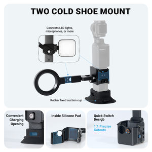 Support magnétique <span class=keywords><strong>pour</strong></span> téléphone YUANYUJINGMI, rotation à 360 degrés, support en alliage d'aluminium durable <span class=keywords><strong>pour</strong></span> <span class=keywords><strong>Osmo</strong></span> Pocket 3 Cage <span class=keywords><strong>iPhone</strong></span> 15-17 Pro - Product Image 5