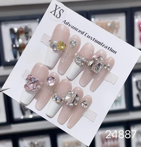 High-quality 3d False <strong>Nails</strong> Press on <strong>Design</strong> <strong>French</strong> Style False <strong>Nails</strong> Color Gel Press on <strong>Nails</strong> - Product Image 2