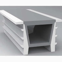 Profil en silicone LED néon en caoutchouc SDW1616T, longueur personnalisée, diffuseur d'éclairage flexible