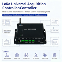 Contrôleur IoT industriel LoRa longue portée 30 dBm avec 2 entrées numériques, 2 sorties numériques, sortie relais, boîtier en aluminium, équipement de surveillance à distance SX1268