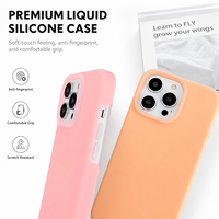 Étui en TPU pour 17 Pro Max, finition mate givrée, couleur gelée, coque de protection souple avec doublure en microfibre
