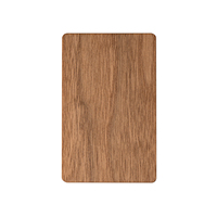Recycelbare NFC ISO 14443a 13,56 MHz Holz-NFC-Karte, individuelle Logo-gravierte Rfid-Bambus-Visitenkarte aus leerem Holz