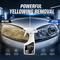 Nettoyant et Rénovateur de Phares de Voiture : Éliminateur de Rayures, Nettoyant Anti-Buée, Réparateur d'Oxydation, Revêtement UV, Liquide de Restauration de Phares