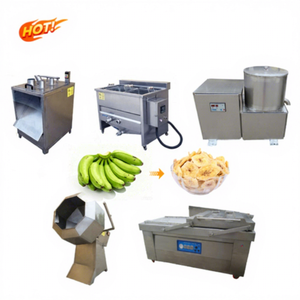 Ligne de production de chips de banane et de plantain avec friteuse, petite échelle, en acier inoxydable 304/316, capacité personnalisable - Product Image 1