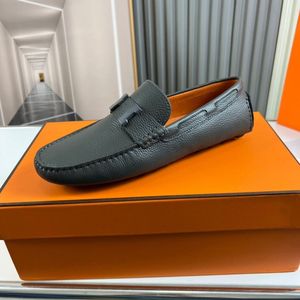 Mocassini da Uomo in Vera Pelle, <span class=keywords><strong>Scarpe</strong></span> Slip-on con Suola in <span class=keywords><strong>Gomma</strong></span> Antiscivolo, <span class=keywords><strong>per</strong></span> Lavoro, Casual, Guida, Pendolarismo, Viaggi e Appuntamenti - Product Image 2