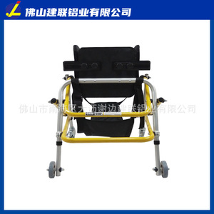 Aluminum Alloy <b>Folding</b> <b>Walker</b> With Wheels For Children Lower Limb Rehabilitation Training Standing Frame - Product Image 1