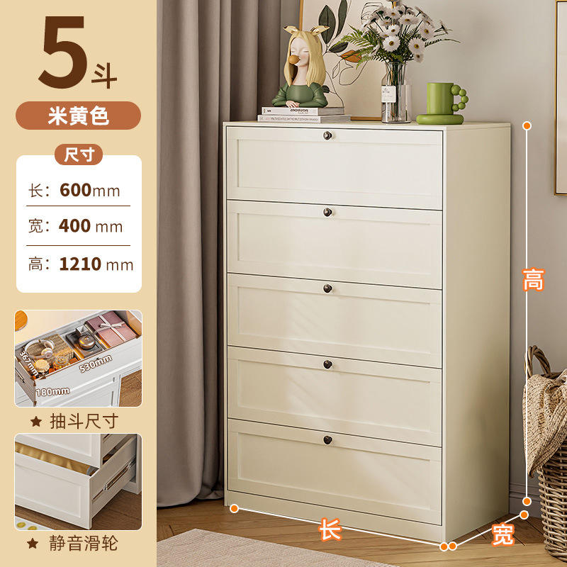 ตู้ 5 ลิ้นชัก - สีเบจ ยาว 60ซม. [บานสี่เหลี่ยม]