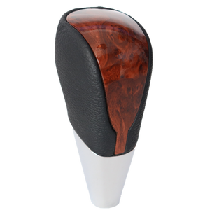 Pomo de Palanca de Cambios Automático de Madera para Toyota <span class=keywords><strong>Corolla</strong></span>/Camry/Harrier/Fortuner/Crown/Land Cruiser, Estilo Nogal - Product Image 1