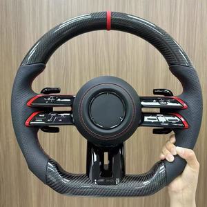 Volante de Fibra de Carbono Personalizado para W206 W205 W167 W214 W222 W223 W167 C E S GLE GLS Clase G - Product Image 1