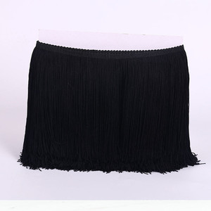 Larghezza 30 cm Chinlon Nylon frangia setosa verticale lucido nappa pizzo Trim <span class=keywords><strong>per</strong></span> costume da ballo latino accessori fai da te tenda - Product Image 4