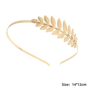 Diadema con hojas de metal para accesorios de boda, tocado sencillo y elegante para mujeres adultas, verano 2023 - Product Image 4