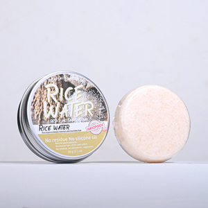 Barre de shampoing au riz personnalisée Bâton de shampoing <span class=keywords><strong>solide</strong></span> hydratant Adoucissant les cheveux et contrôle de l'huile rafraîchissante Savon à l'eau de riz naturel - Product Image 5