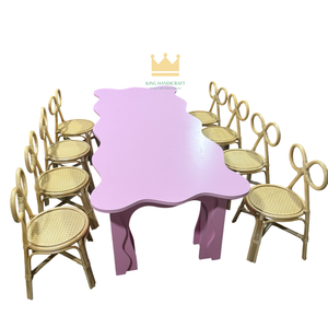 Sillas Infantiles de Ratán Hechas a Mano Ecológicas para Decoración de Fiestas de Cumpleaños, Muebles para Eventos Infantiles, Suministro al por Mayor - Product Image 5