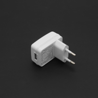 Cargador de Pared USB 2025, Adaptador de 5V 1A 5W con Enchufe Europeo, Material de PC para Teléfono