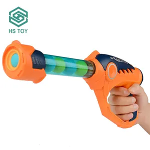 HS TOYS Safe And Odorless Real Color Battle Soft Bullet Gun Electric Air Blow Gun Toy For Boys