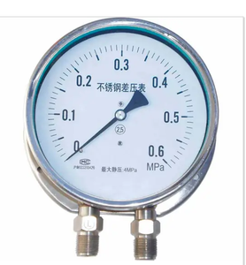 Manomètre différentiel à double aiguille NT-DG de haute qualité pour la mesure, avec raccordement inférieur, de fabrication experte - Product Image 1