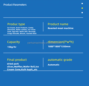 Equipo de Alta Capacidad para Panadería, Máquina para Hacer Bocadillos de Carne de Cerdo con Sabor a Miel, Placa de Cocción <span class=keywords><strong>Giratoria</strong></span> - Product Image 6