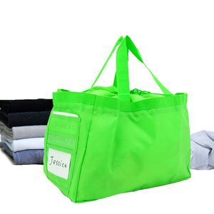 4 Sacchetti Portabiancheria Da Viaggio In Nylon Con Coulisse - Organizer Per Vestiti Sporchi, 2 Taglie (70x100 Cm E 35x50 Cm), Grigi E Blu, Lavabili