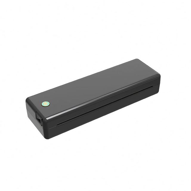 A4 Thermal Mobile Printer for 2''3''4'' Paper or Self-adhesive Label Portable Printer A4 Wifi Black