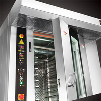 Nouveau four rotatif 32 plateaux, électrique et gaz, pour boulangerie industrielle, contrôle numérique automatique, haute productivité, pour maïs, fruits et noix
