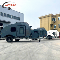 Wecare Direct From Factory Off Road Teardrop Trailer Mini Camper Caravan pour les voyages en famille et le camping