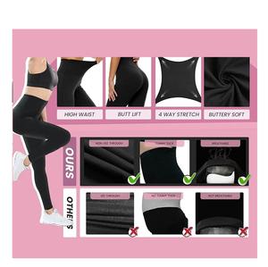 Top tendance 2025 dernière conception femmes Yoga Legging vêtements vêtements de sport pantalons dames Gym Fitness Legging pour femme à la traîne - Product Image 2