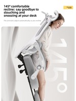 Chaise ergonomique en maille pour la maison, le bureau, confortable pour les longues sessions, inclinable, double usage, pour la sieste, la chambre de dortoir, siège de jeu