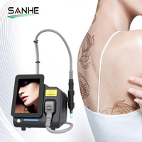 Machine professionnelle de peeling au laser au carbone pour l'élimination des tatouages, traitement de peeling au carbone avec 3 têtes de traitement, livraison rapide