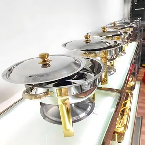 Chauffe-plats professionnel circulaire à alcool, argenté, capacité 9L, maintien au chaud 12 heures, pour produits tendance 2025, en stock sur eBay - Product Image 3